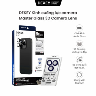 [ Đặc Biệt ] Miếng Dán Bảo Vệ Camera Kính Cường Lực DEKEY Titanium Chống Rơi Vỡ Dán Cho iP 14/15