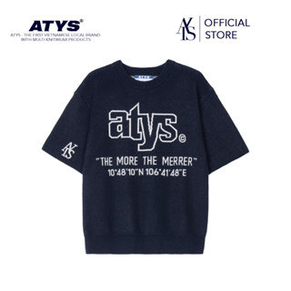 ATYS® "THE MORE THE MERRER" KNIT COTTON T - SHIRT