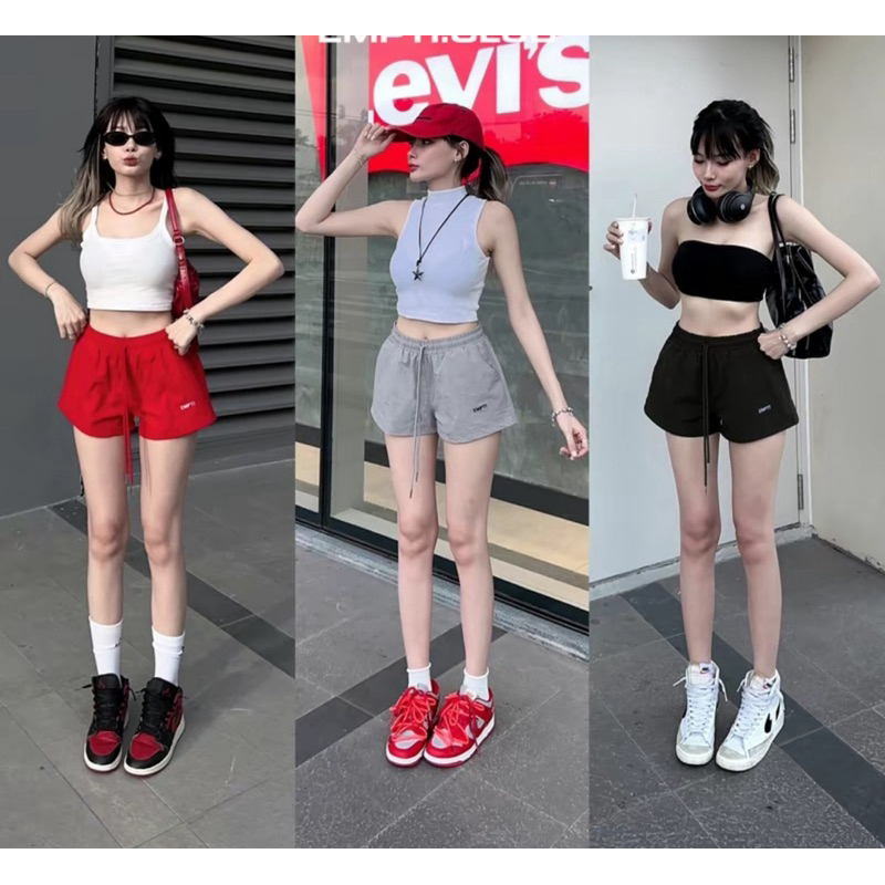 QUẦN SHORT NỮ DÙ THÊU EMPTI.CLUB QS-03 MINT.STU