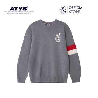  Áo ATYS® TRICOLOR KNIT COTTON SWEATER 