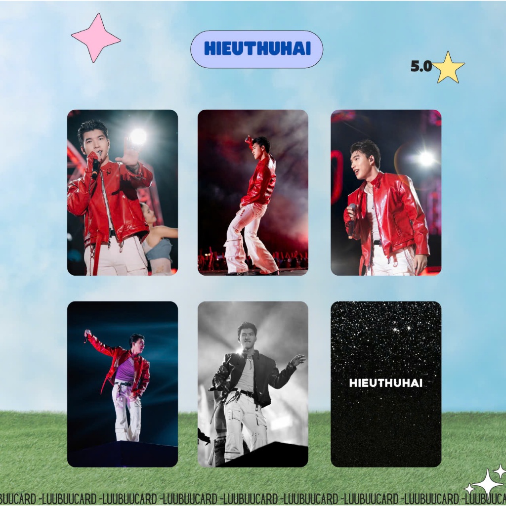 [UNOFF] Card bo góc HIEUTHUHAI -Bản 3 - Card Bo Góc Unofficial - Cán nhám 2 mặt