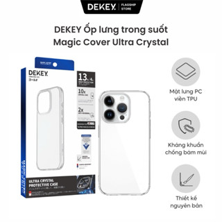 Ốp Lưng Điện Thoại Trong Suốt Chống Sốc DEKEY Magic Cover Crystal Lưng PC Viền TPU Trong Suốt