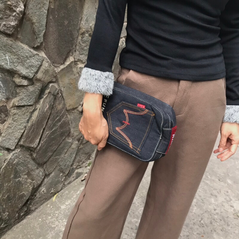 Túi box 2hand cầm tay hiệu EDWIN phom cứng