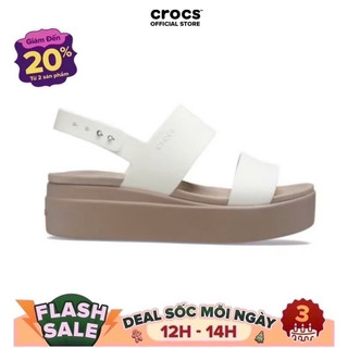    CHÍNH HÃNG   Dép sandal đế xuồng nữ CROCS Brooklyn 206453-159 dép đế cao 