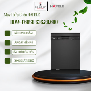 Máy Rửa Chén Độc Lập Hafele HDW-F605B 535.29.660 – Rửa Sạch, Tiết Kiệm Nước, Vận Hành Êm Ái