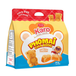 BÁNH KARO GẤU RICHY - BÁNH KARO CHÀ BÔNG NHÂN PHÔ MAI 192G (8 CHIẾC)