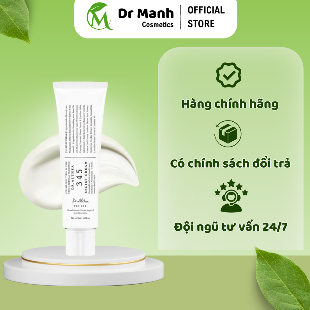 Kem làm dịu, phục hồi da DR.ALTHEA 345 Relief Cream 50ml - Dr Mạnh