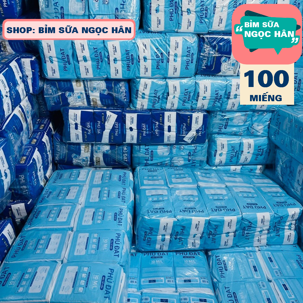 (100 miếng) Tã già Phú Đạt  ML10 XL10 Có vách chống tràn kép  #bỉm phú đạt #tã phú đạt #phú đạt merzy #tã già phú đạt