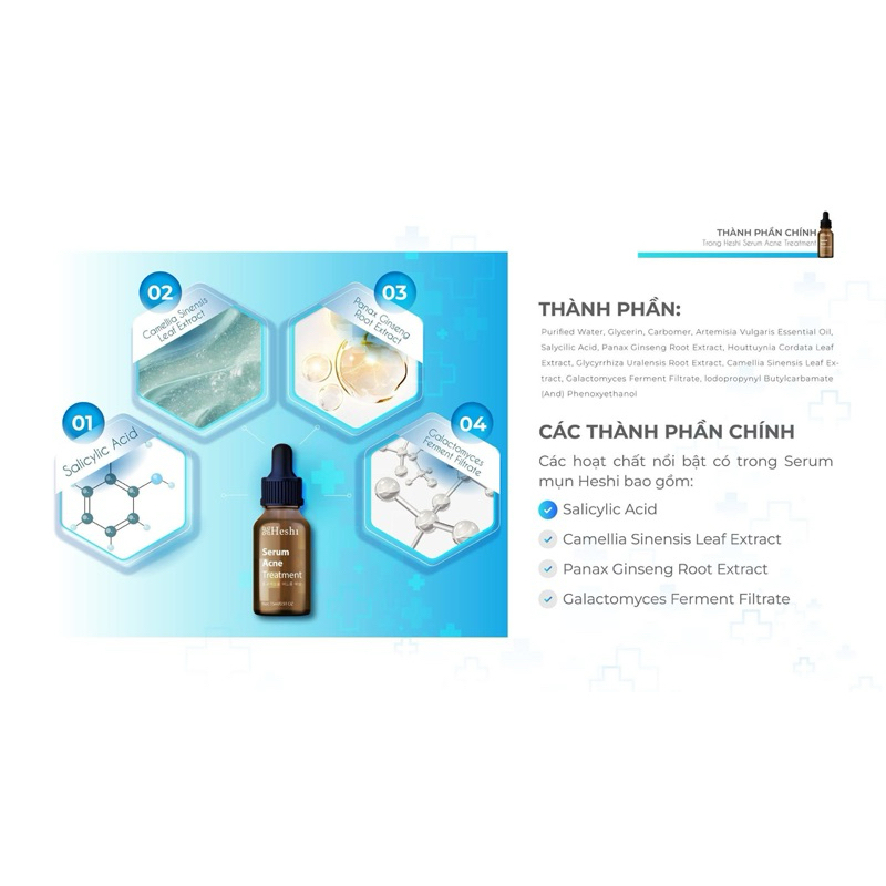 Serum mụn heshi dòng 1