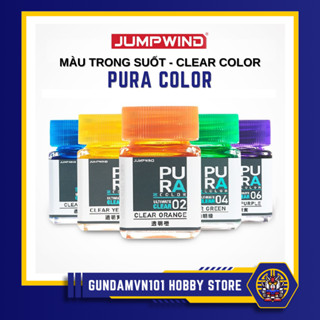   GIÁ SỐC  SƠN MÔ HÌNH JUMPWIND PURA ULTIMATE CLEAR COLOR  PC01-PC11  - màu trong suốt gốc lacquer airbrush 
