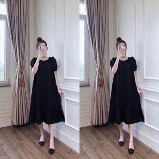 Váy bầu BAE thời trang dạo phố cổ bèo