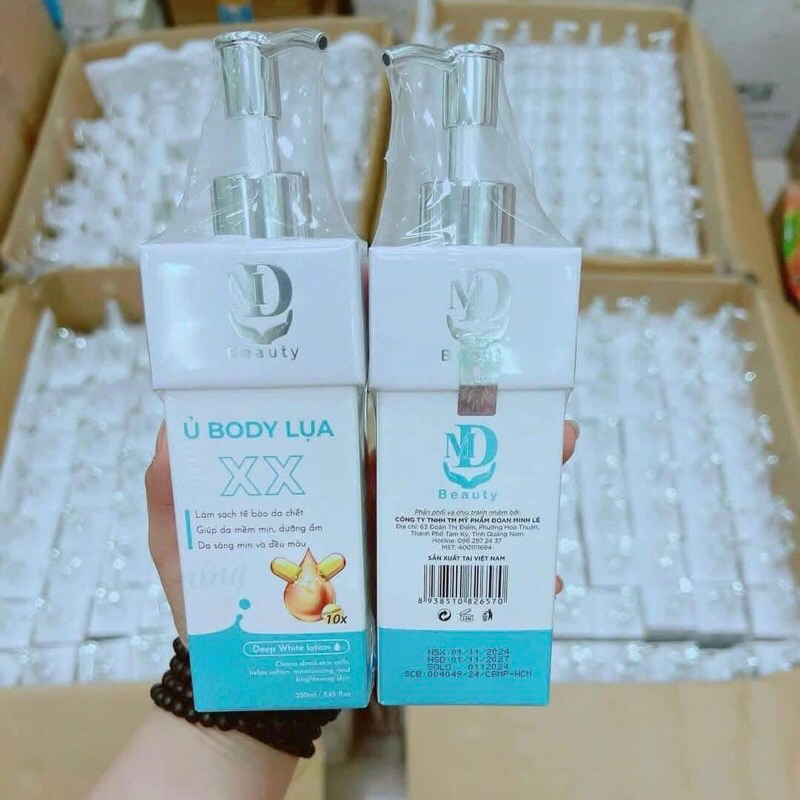 1 Chai Ủ Trắng Da Body Lụa MD Beauty 250ml- Ủ Body Lụa Truyền Trắng