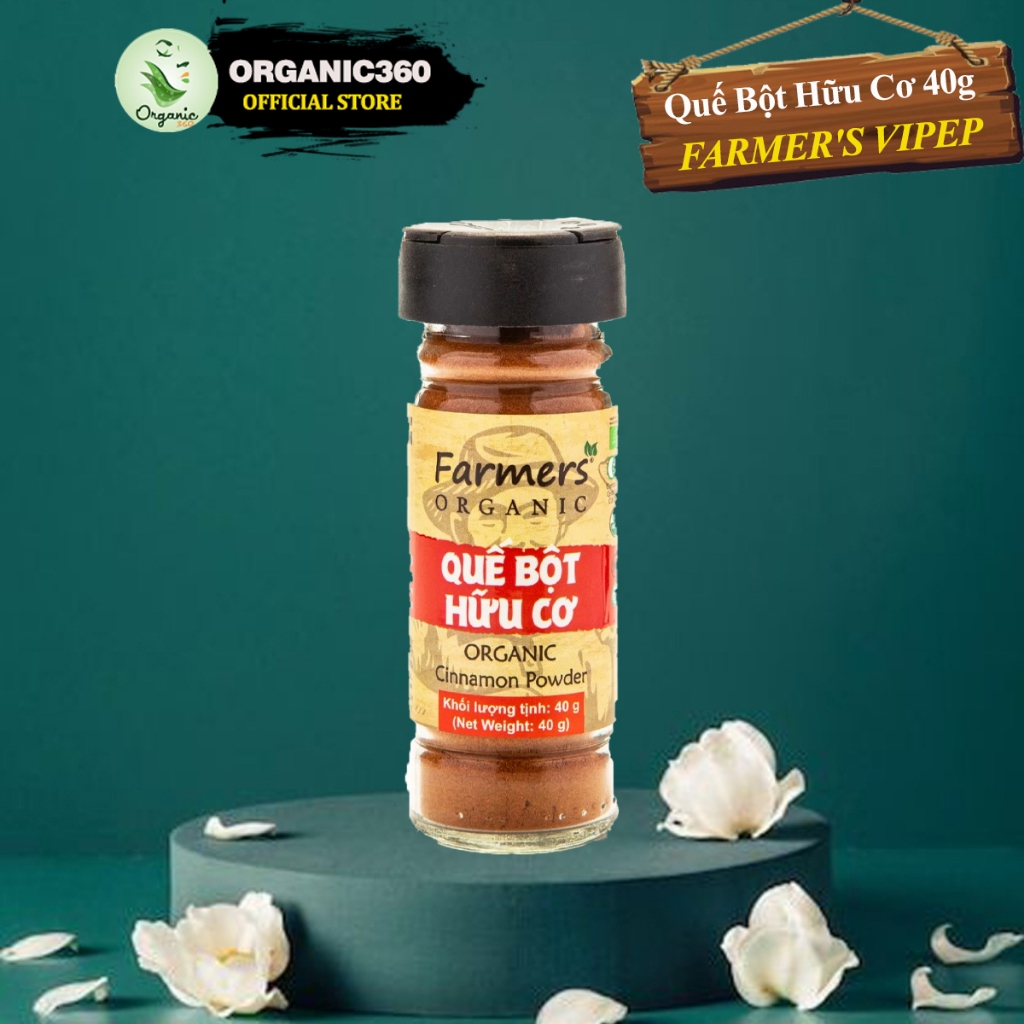 Quế Bột Farmers' Organic VIPEP 40g Organic Cinnamon Powder