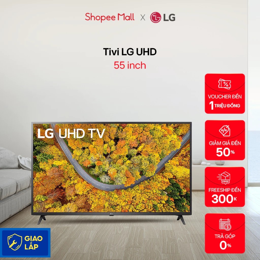 Smart Tivi LG 4K 55 inch 55UQ7550PSF - MỚI 100%