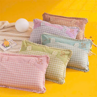 Gối Trẻ Em Cotton Tơ Tre Bông Gạo Xuất Nhật - Gối Massage Cho Bé Size 35*55cm