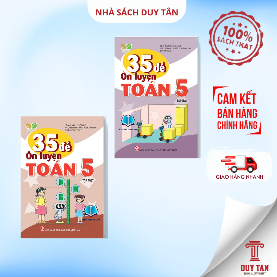 Sách - 35 Đề ôn luyện Toán lớp 5 - Combo 2 tập - Kết nối tri thức - NXB Giáo Dục