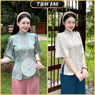  Đồ lam đi lễ phối cổ tàu các tân TINH NHI thanh lịch và mềm mại PP276 