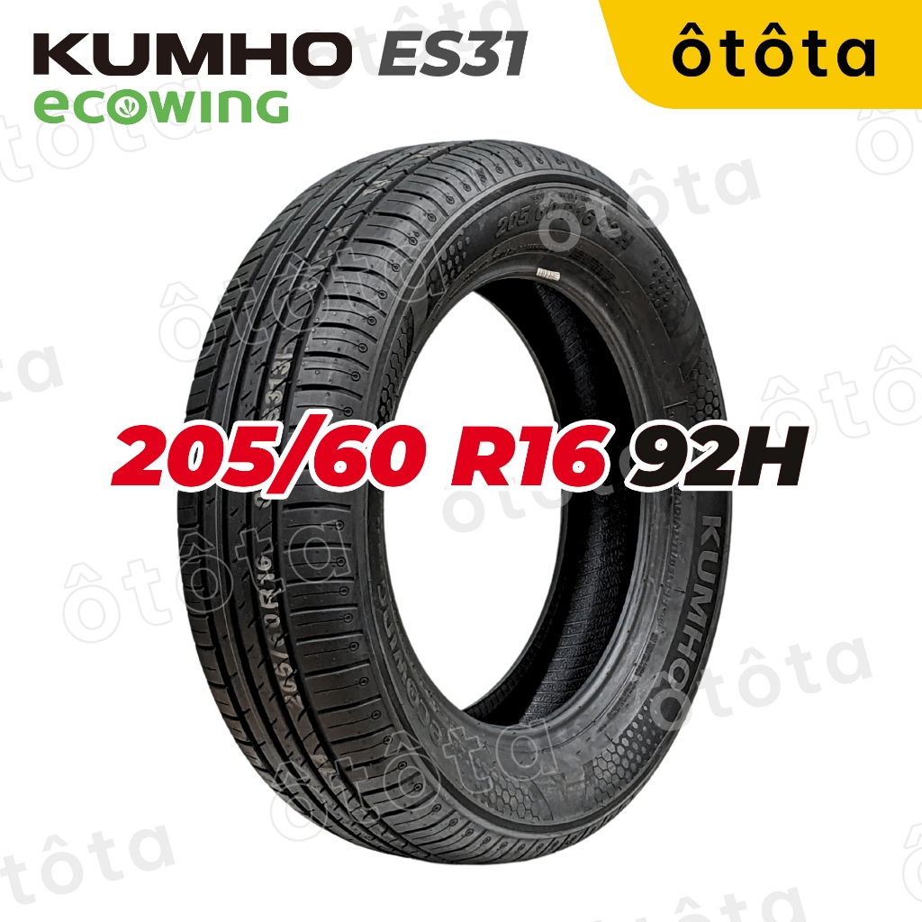 Lốp ô tô Kumho 205/60 R16 92H Ecowing ES31– Chính Hãng BH 5 năm (205/60R16, 205 60 R16)