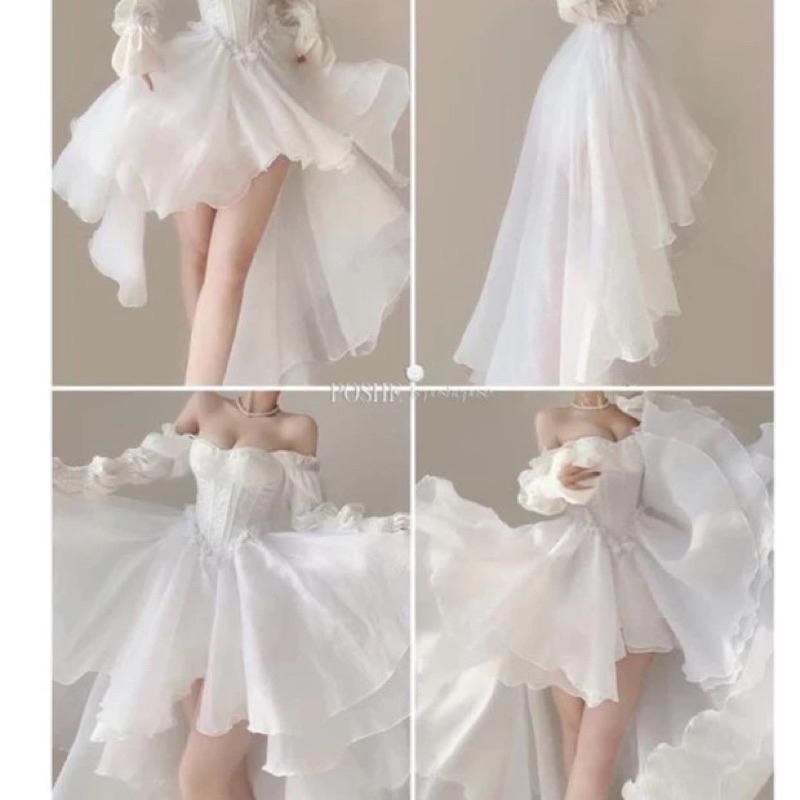 VÁY CÔNG CHÚA ĐUÔI TÔM _ D355 | BigBuy360 - bigbuy360.vn