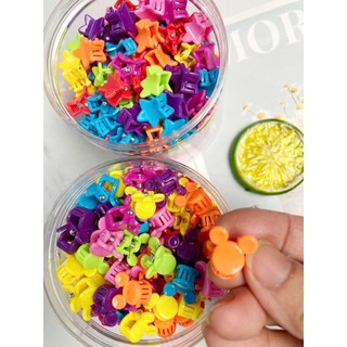 Set 10 Kẹp tóc gắp tóc mái màu dài 1cm gap9