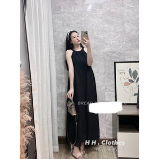 VÁY TƠ CỔ YẾM MAXI H026