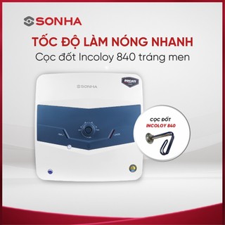 [Chính Hãng] Bình Nóng Lạnh Sơn Hà 30l Ducati Vuông, Làm Nóng Nhanh, Giữ Nhiệt Lâu - Bảo Hành 10 Năm