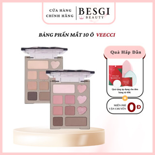 Bảng Phấn Mắt 10 Ô Hồng Nhũ Lâu Dài Trang Năng Mịn Dễ Tán MINI 4.2G BESGI BEAUTY 