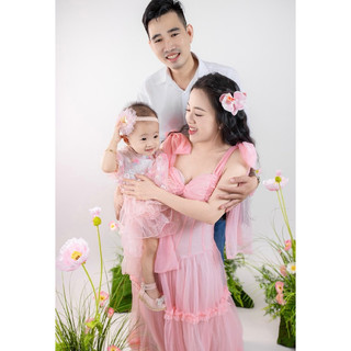 váy bèo tầng tùng xoè  đi tiệc ( mẫu chụp thật) đan dây