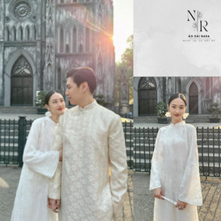 [Ảnh thật] Áo Dài Trắng Bạch Sư Thêu Kỳ Lân Sang Trọng Mặc Đi Tiệc Đi Chơi Số Lượng Có Hạn-Áo Dài Nara