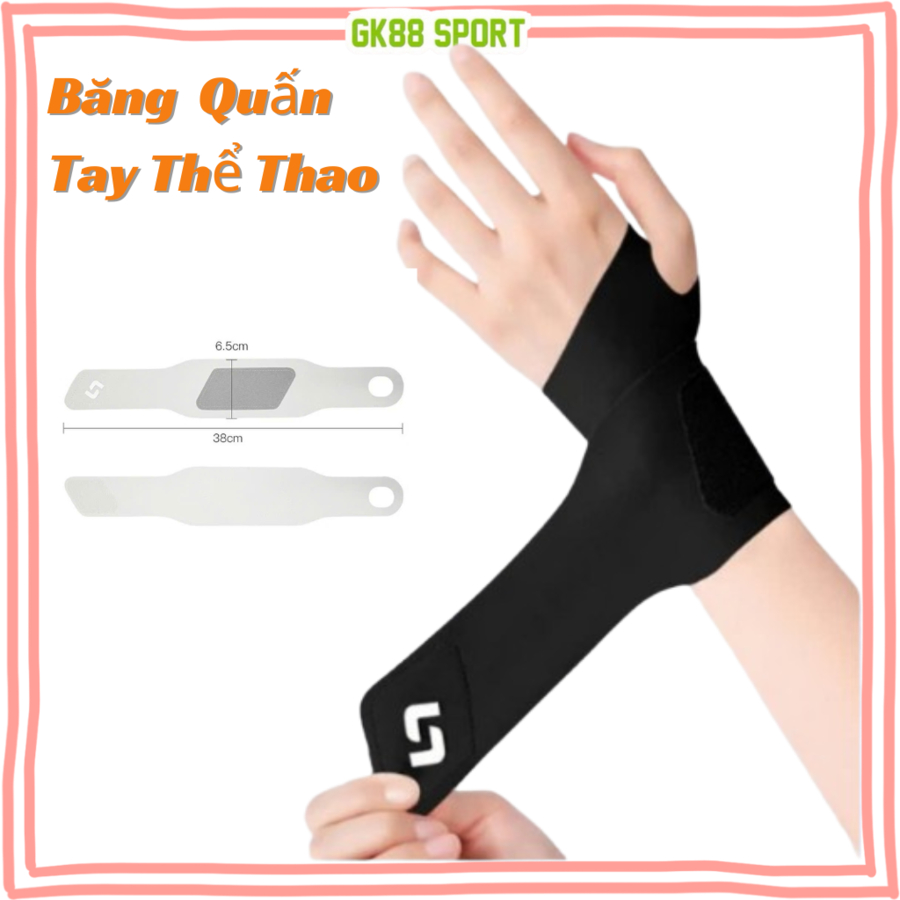 Băng quấn cổ tay nam nữ  hỗ trợ cổ tay bám chắc thoáng khí