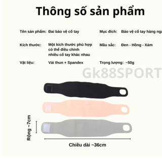 Băng quấn cổ tay nam nữ  hỗ trợ cổ tay bám chắc thoáng khí