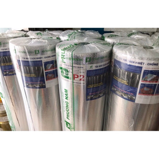 Cuộn cách nhiệt (1m55 x 40m dày 4mm) chống nóng mái tôn 2 mặt bạc