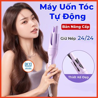  Máy uốn tóc làm tóc xoăn tự động xoay 360 độ lớp phủ gốm sứ bảo vệ tóc khi tạo kiểu đường kính uốn 32mm bảo hành 1 năm 