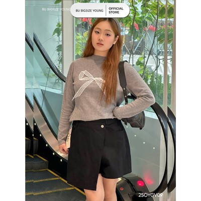 Quần váy kaki vạt chéo  BIGSIZE (55kg đến 95kg) – 25OYGV009 - [BU Bigsize Young]