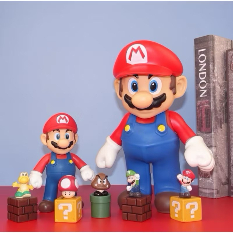 Mô hình nhân vật Mario 22cm có các khớp cử động linh hoạt, mô hình Mario trưng bày j22
