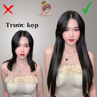 Tóc Kẹp Phím Thẳng Phồng 60-65Cm- Tóc Giả VyMy Cao Cấp