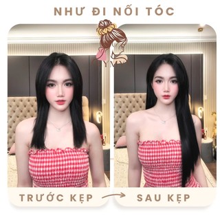 Tóc Kẹp Phím Thẳng Phồng 60-65Cm- Tóc Giả VyMy Cao Cấp