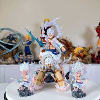 Mô hình Luffy Gear 5 cầm tia sét dáng đứng cực chất 28cm Ongchumohinh MH 690