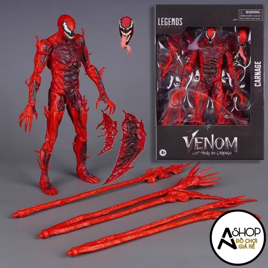 Mô Hình Marvel Legends Hasbro Bootleg Quái Vật Carnage Venom Let There Be Carnage Có Khớp