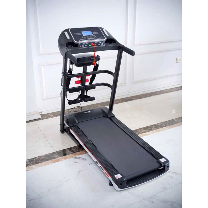 Máy chạy bộ đa năng  A7AB kèm đai massage và tạ tay, tốc độ tối đa 14km/h - Bảo hành 5 năm - ảnh, vi