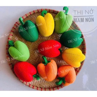 Củ quả nỉ đồ dùng mầm non