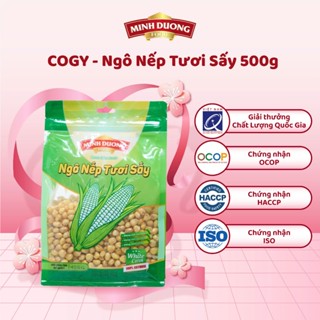 Ngô nếp tươi sấy 400g, 270g COGY Minh Dương Food hương vị tự nhiên đậm đà, giòn tan, ăn vặt túi zip tiện lợi