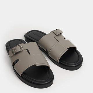 Dép Da Nam Quai Ngang Felix Chất Liệu Microfiber Bền Bỉ Thương Hiệu LEONARDO