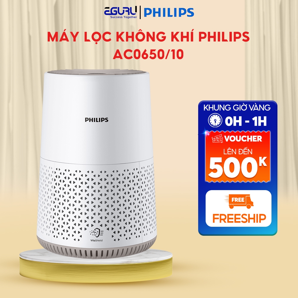Máy Lọc Không Khí PHILIPS AC0650/10 AC0850/20 Kết Nối App Thông Minh - Bảo Hành Chính Hãng 24 Tháng