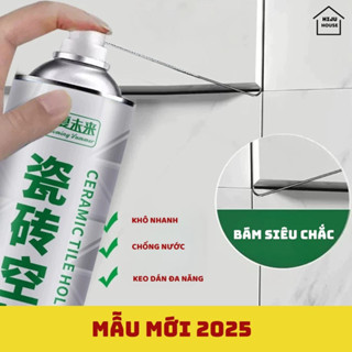 (2025) Keo dán gạch men Keo dán tường chống thấm Keo vá tường vết nứt khe hở trám tường HIJU-KDG01