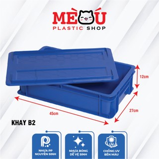  Thùng nhựa B2 hàng loại 1 mới 100% đựng linh kiện nuôi cá ốc vít Kích thước: 455 x 270 x 120 mm 