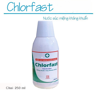 Nước súc miệng kháng khuẩn Chlorfast 250ml