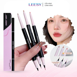 Bút kẻ bọng mắt 2 đầu Sweetmint 3WB Dezone Bút kẻ mắt vẽ bọng mắt, bắt sáng hightlight màu tự nhiên
