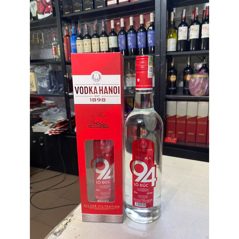 VODKA HÀ NỘI 94 Lò Đúc 19.5% 700ml-Có hộp