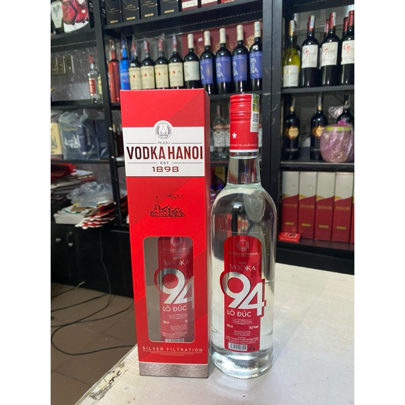 VODKA Hà Nội 94 Lò Đúc 19.5% 700ml-Có Hộp